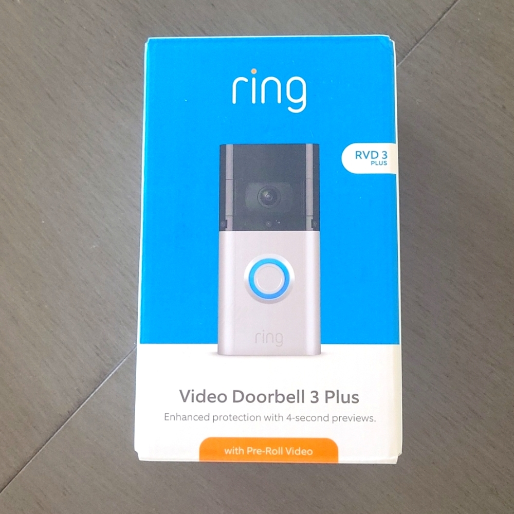 Brand New in Box!!! Video doorbell 3 plus with pre- roll video